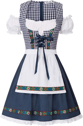 Women's German Dirndl Dress Costumes for Traditional Bavarian Oktoberfest Carnival Halloween