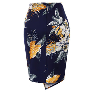 Asymmetrical wrap Bodycon Skirt Irregular Hem Pencil Skirt