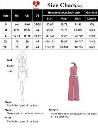 Women Straight Leg Jumpsuit Sash Decorated One Shoulder Ankle Length Romper