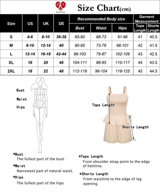 Women Cotton Outfits Casual Square Neck Smocked Tops+Elastic Waist Shorts