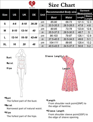 KK Women Elastic Waist Dress Short Sleeve Front Slit Tired A-Line Dress