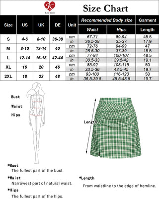 Women Ruched Skirt Elastic Waist Front Slit Mid-Thigh Length A-Line Skirt