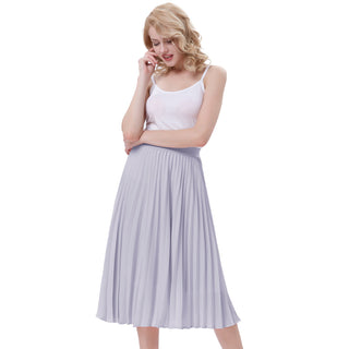 Stylish Fashion High Waist Pleated Swing A-Line Skirt