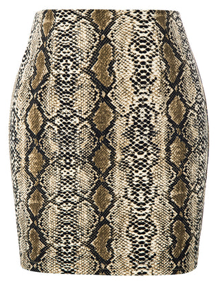 Plaid Pattern Elastic Waist Hips-Wrapped Bodycon Pencil Skirt
