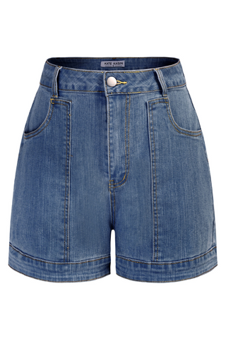 High Waisted Denim Shorts Workout Wide Leg Jean Shorts with Pockets