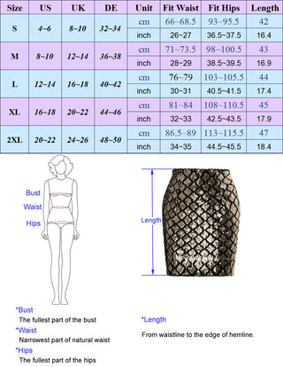 Stunning Sequined Elastic Waist Back Zip-Up Hips-Wrapped Mini Skirt