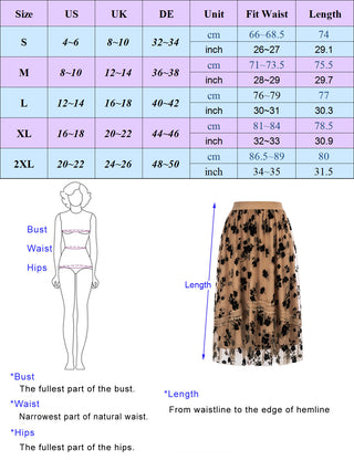 Tulle Netting Skirt Elastic Waist High-Low Hem Swing Skirt